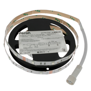 Светодиодная лента LS606, 60SMD/м, 14.4Вт/м, 12V, RGB, Feron Светодиодная лента LS606, 60SMD/м, 14.4Вт/м, 12V, RGB, Feron