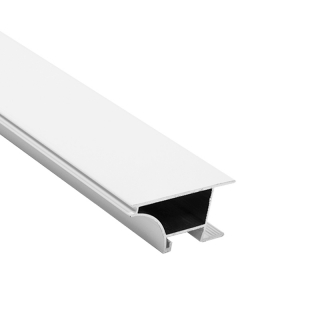 Профиль для LED ленты GLAX, 3000 мм, торцевой, белый, GTV Профиль для LED ленты GLAX, 3000 мм, торцевой, белый, GTV