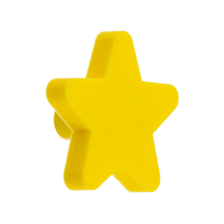 Ручка меблева Star, зірка, жовта, GTV Ручка меблева Star, зірка, жовта, GTV